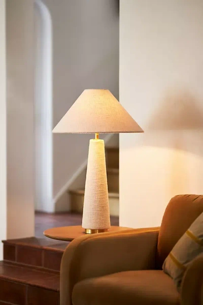 Anthropologie Lulu Buffet Table Lamp In Yellow