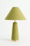 Anthropologie Lulu Linen Table Lamp In Green