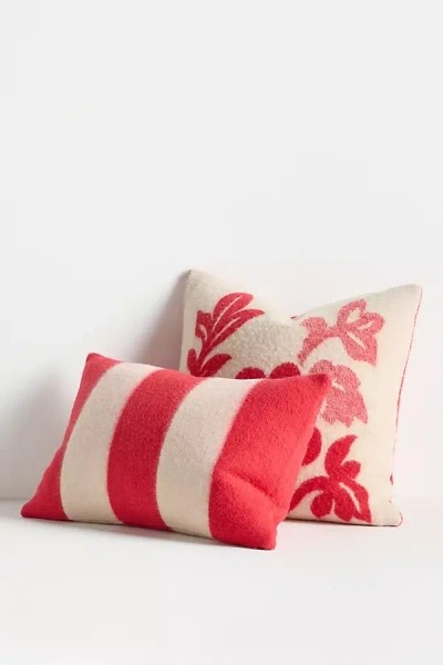 Anthropologie Lumi Wool Floral Pillow In Neutral