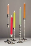 Anthropologie Lumiere Metal Candle Holder In Silver