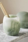 Anthropologie Luna Bath Tumbler In Green
