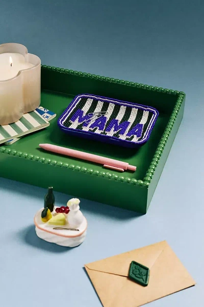 Anthropologie Luna Lacquer Tray In Green