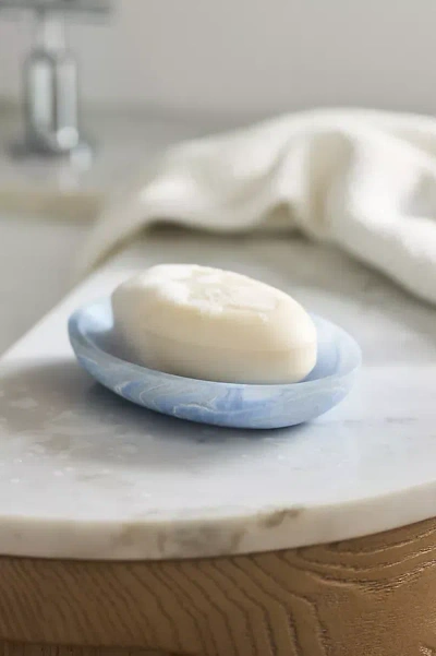Anthropologie Luna Soap Dish In Blue