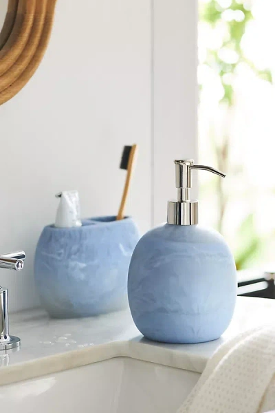 Anthropologie Luna Soap Dispenser In Blue