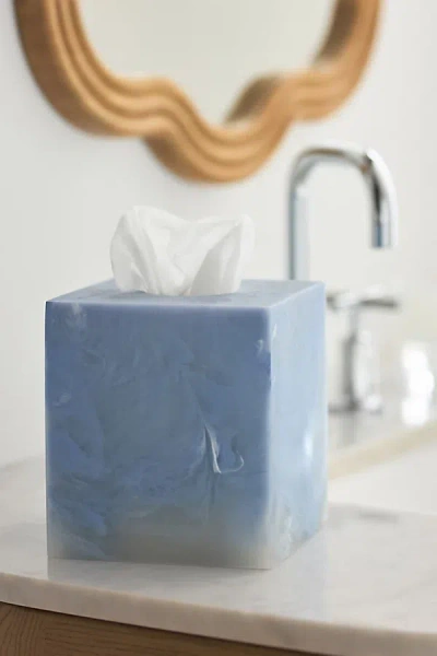 Anthropologie Luna Tissue Holder In Blue