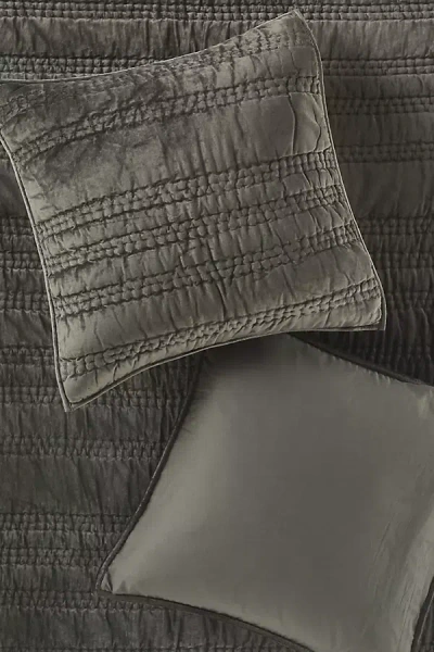 Anthropologie Lustered Velvet Alastair Euro Sham