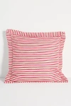 Anthropologie Luxe Linen Blend Pillow In Pink