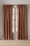 Anthropologie Luxe Linen Blend Woven Curtain