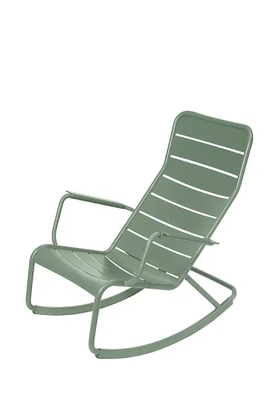 Anthropologie Luxembourg Rocking Chair In Green
