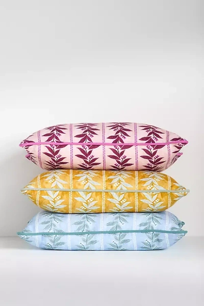 Anthropologie Mabel Linen Floral Pillow In Multi