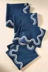 Anthropologie Madeline Embroidered Cotton Napkins, Set Of 4