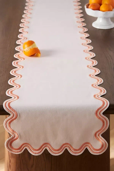 Anthropologie Madeline Table Runner In Red