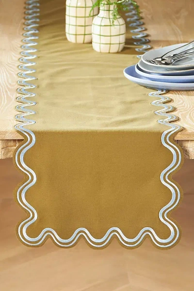 Anthropologie Madeline Table Runner In Brown