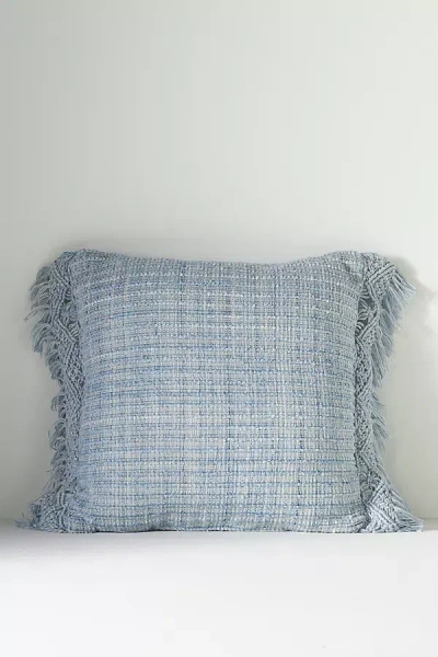 Anthropologie Maena Indoor/outdoor Pillow In Blue