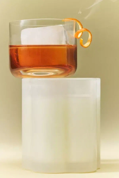 Anthropologie Maeve Fruity Strawberry & Blonde Wood Glass Candle In Transparent