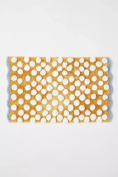 Anthropologie Maeve Polka Dot Tufted Bath Mat