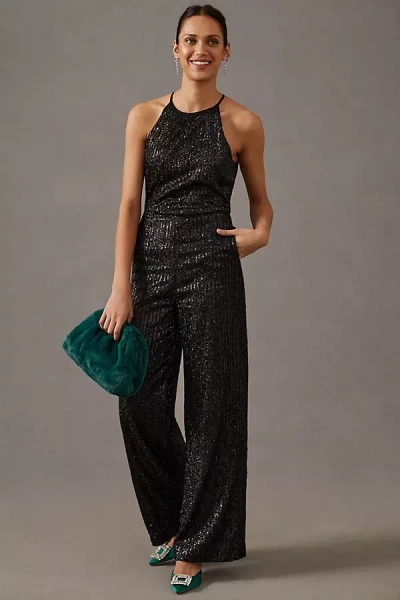 Anthropologie Maeve Sequin Disco Jumpsuit