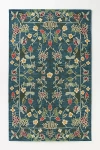 Anthropologie Mai Hand-tufted Wool Floral Strawberries Rug