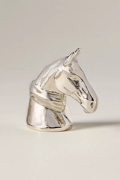 Anthropologie Maisie Horse Bottle Opener In White