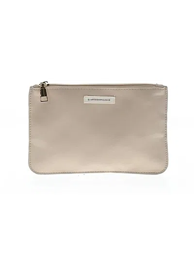Pre-owned Anthropologie Makeup Bag In Tan