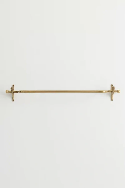 Anthropologie Mallard Duck Towel Bar In Gold