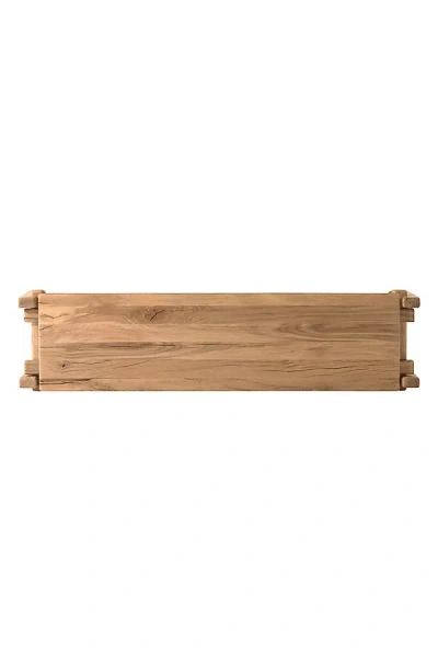 Anthropologie Marcia Overstated Joints Low Console Table In Brown
