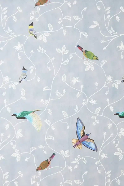 Anthropologie Margie Wallpaper In Blue