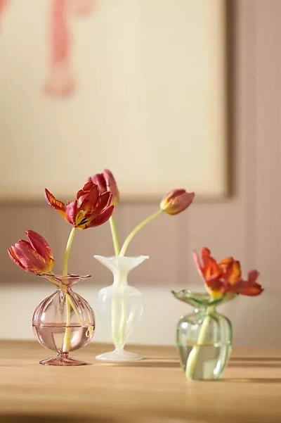 Anthropologie Margot Glass Bud Vase In Transparent