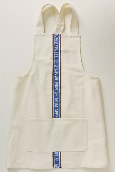 Anthropologie Margot Jacquard Apron In White