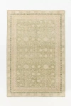Anthropologie Marisa Hand-knotted Wool Rug In Green