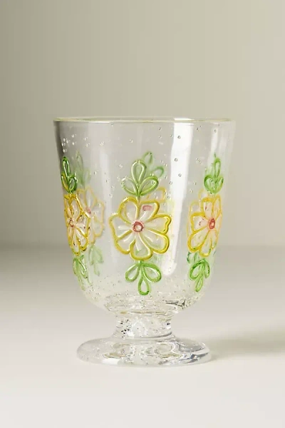 Anthropologie Marta Acrylic Goblets, Set Of 2 In Transparent