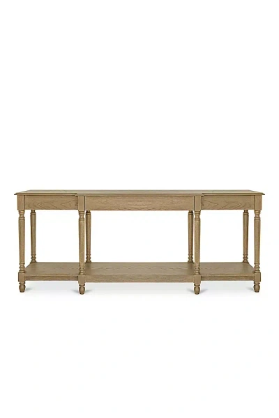 Anthropologie Martha Oak Console Table