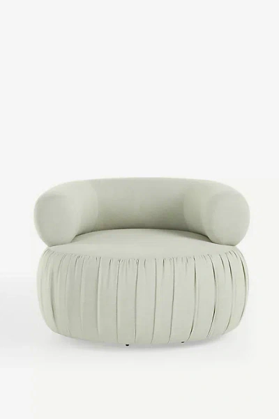 Anthropologie Martinique Swivel Chair In White