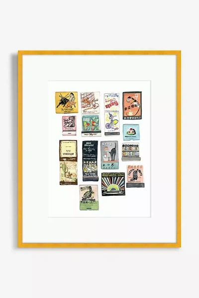 Anthropologie Matchbook Collection Wall Art In White