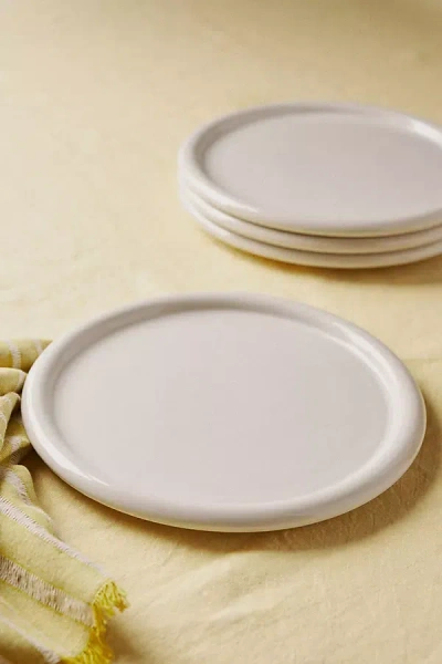 Anthropologie Matilda Side Plates, Set Of 4 In Neutral