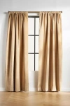 Anthropologie Matte Velvet Blackout Curtain In Neutral