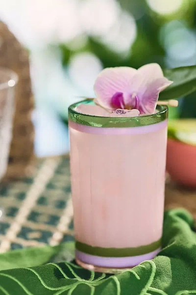 Anthropologie Meg Tumbler Glass In Pink