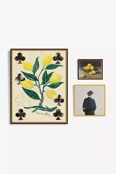 Anthropologie Mellow Yellow Gallery Wall Art In Multi