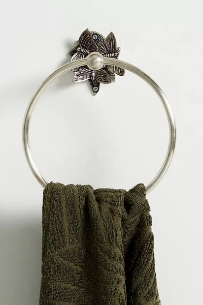 Anthropologie Melody Towel Ring In Gray