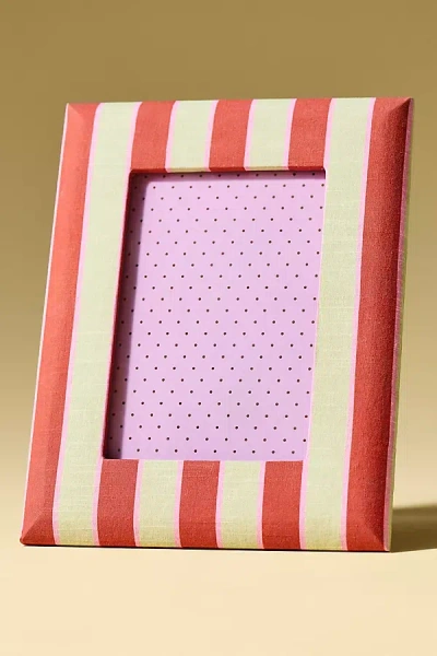 Anthropologie Merceda Fabric Wrapped Photo Frame In Multi