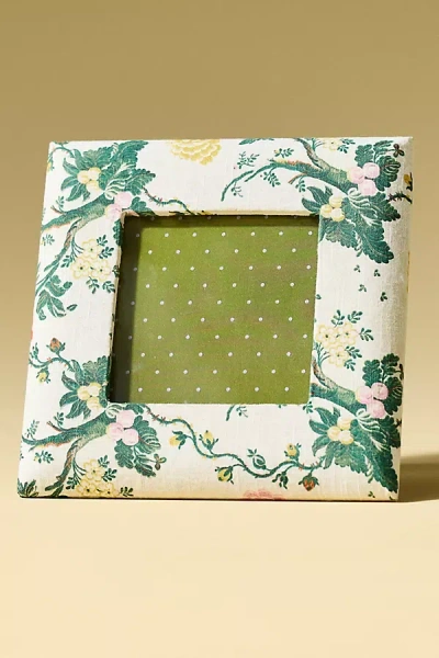 Anthropologie Merceda Fabric Wrapped Photo Frame In Multi