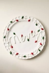 Anthropologie Merry Stoneware Platter In White