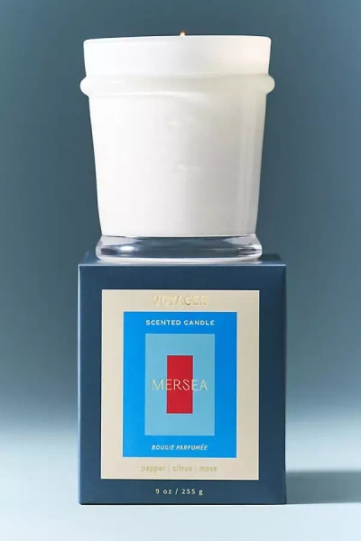 Anthropologie Mersea Fruity Voyager Boxed Glass Candle In White