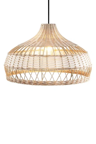 Anthropologie Mesmerize Rattan Pendant In Gold