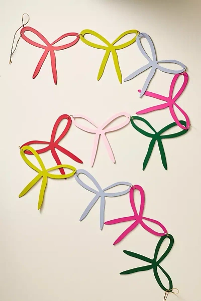 Anthropologie Metal Bow Garland In Multi