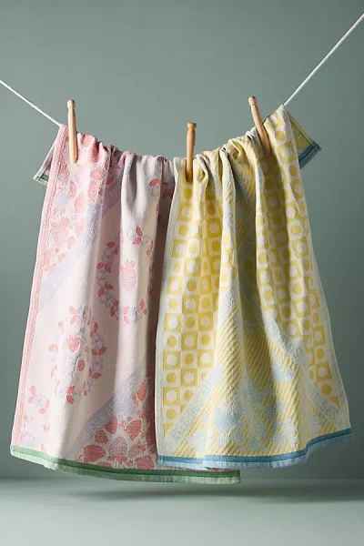 Anthropologie Micaela Jacquard Dish Towels, Set Of 2 In Multicolor