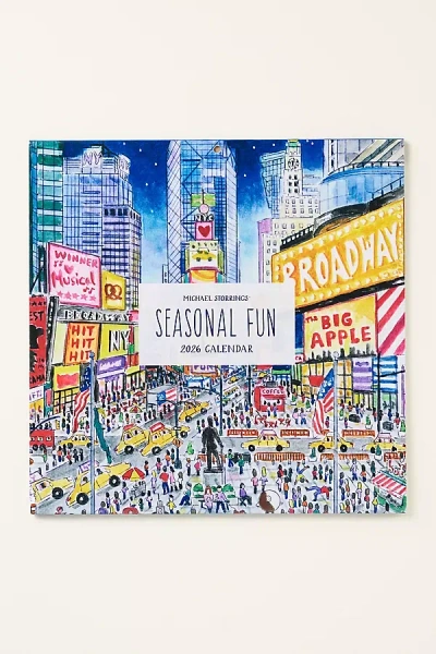Anthropologie Michael Storrings Classic 2026 Wall Calendar In Multi