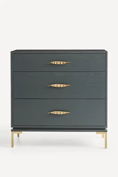 Anthropologie Mildred Three-drawer Dresser In Blue