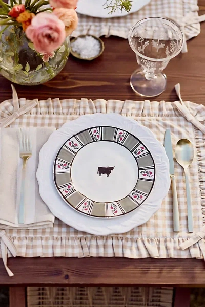 Anthropologie Millie Stoneware Dessert Plate In Multi