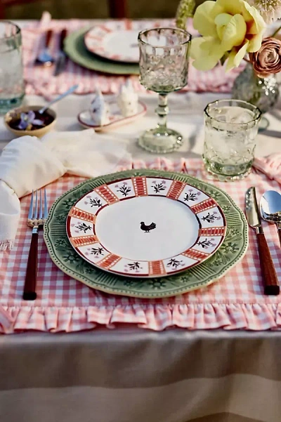 Anthropologie Millie Stoneware Dessert Plate In White